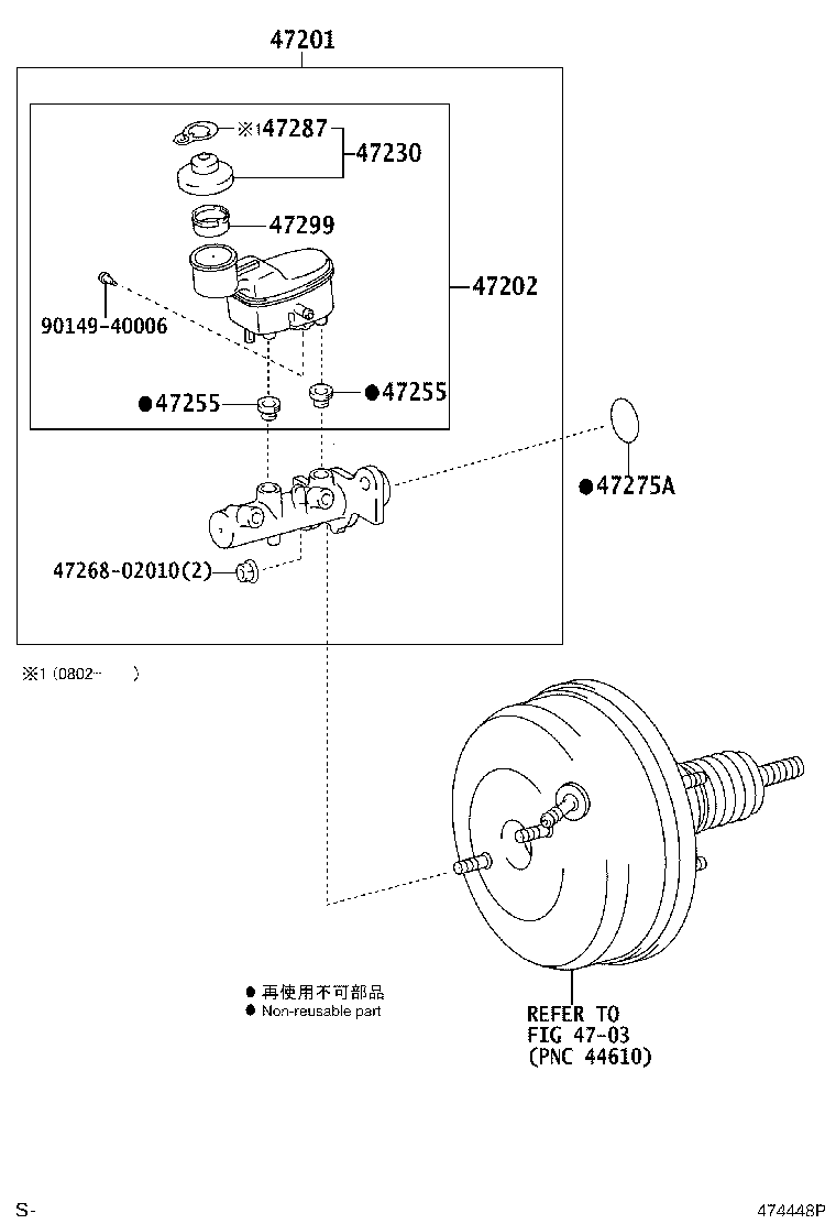 04493-0K020 CYLINDER KIT, BRAKE MASTER product image