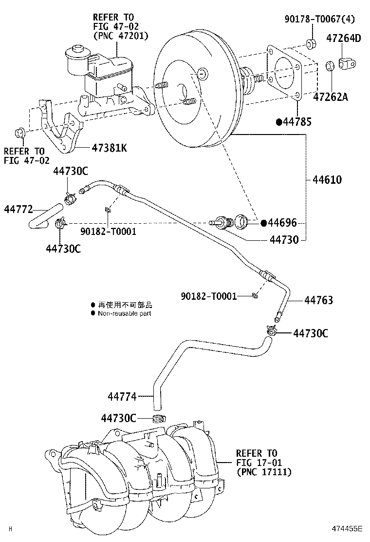 44776-0K030 HOSE, BRAKE BOOSTER product image