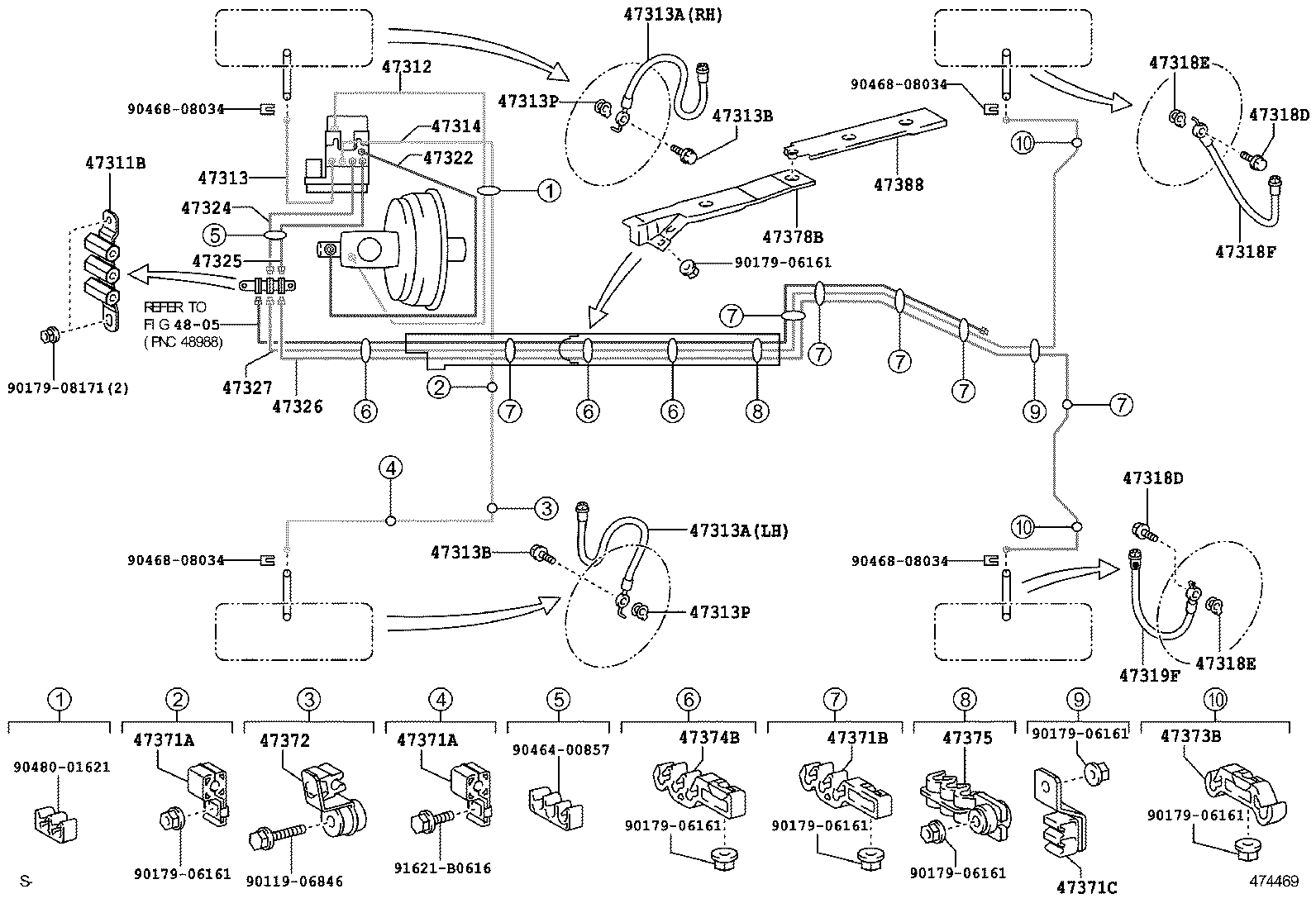44590-40030 BRACKET ASSY, BRAKE ACTUATOR product image