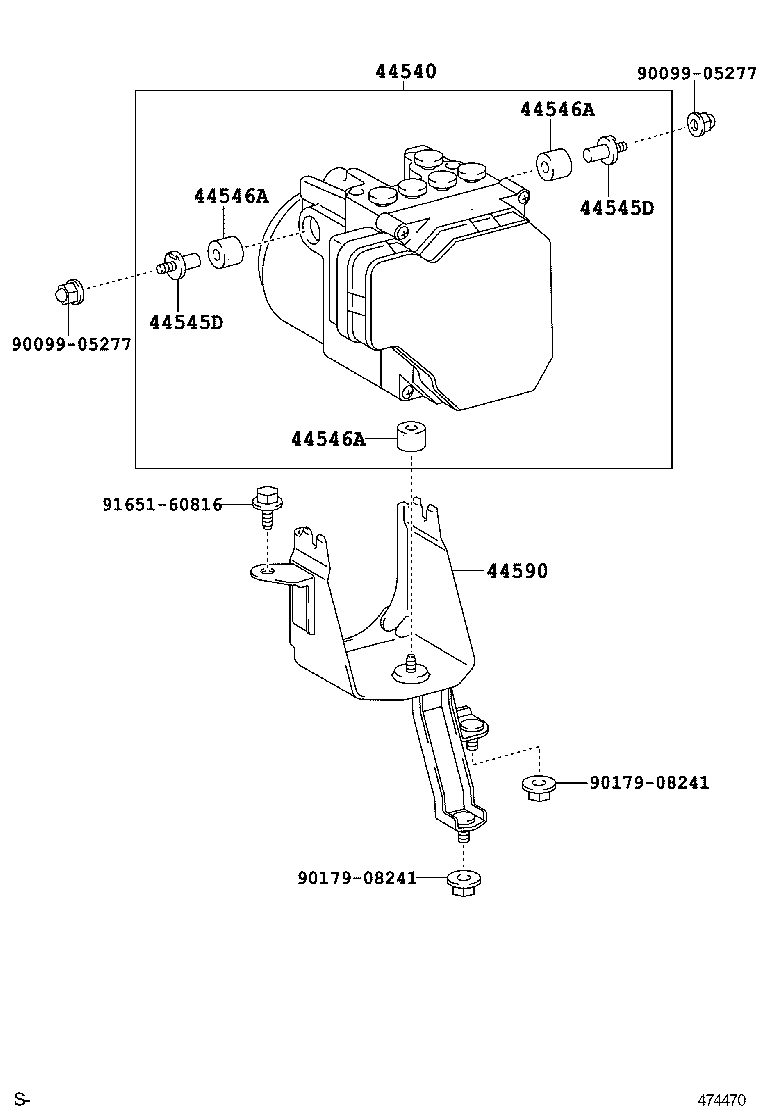 44590-40030 BRACKET ASSY, BRAKE ACTUATOR product image