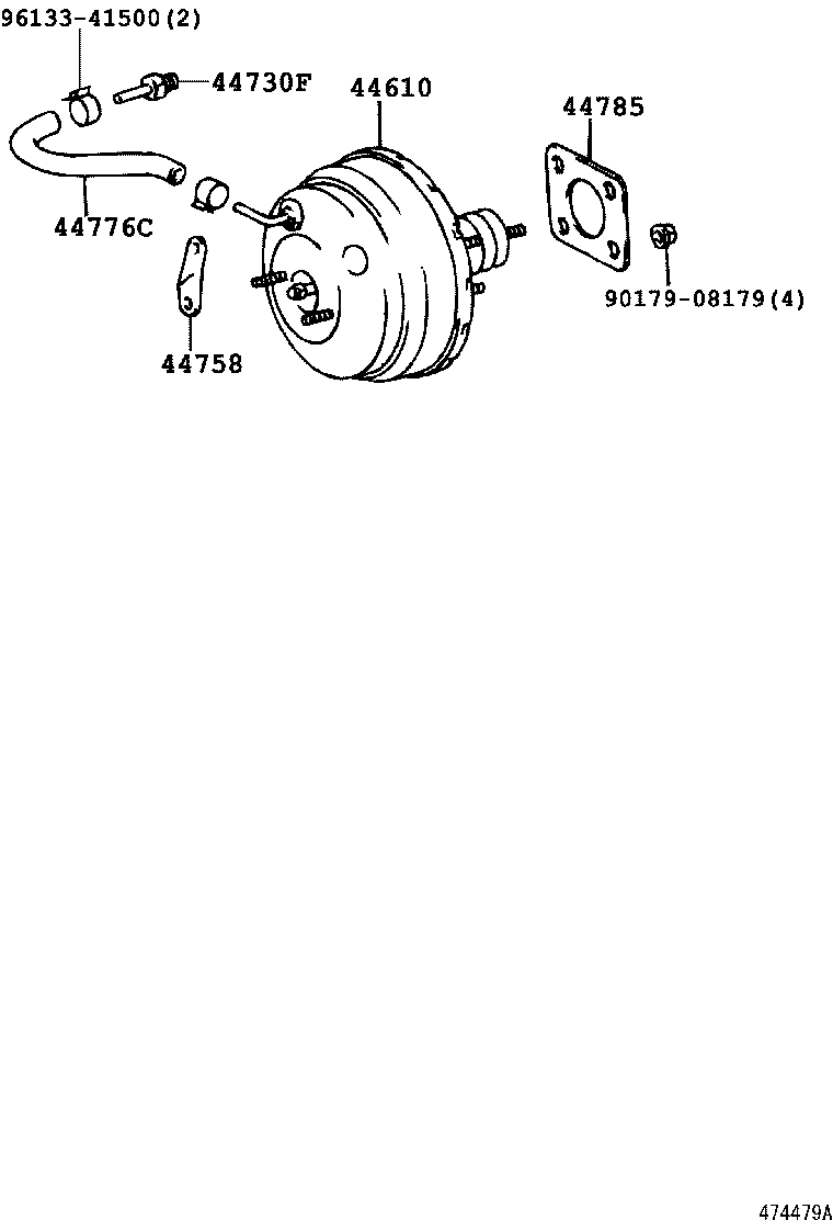 44610-26503 BOOSTER ASSY, BRAKE product image