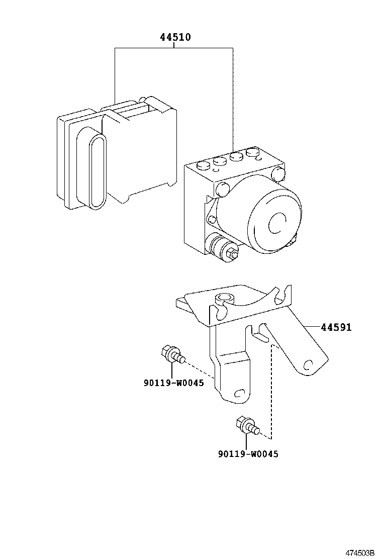 44590-0H011 BRACKET, BRAKE ACTUATOR, NO.1 product image