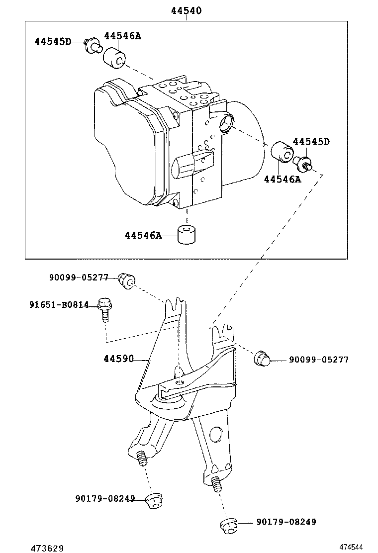 44590-50030 BRACKET ASSY, BRAKE ACTUATOR product image