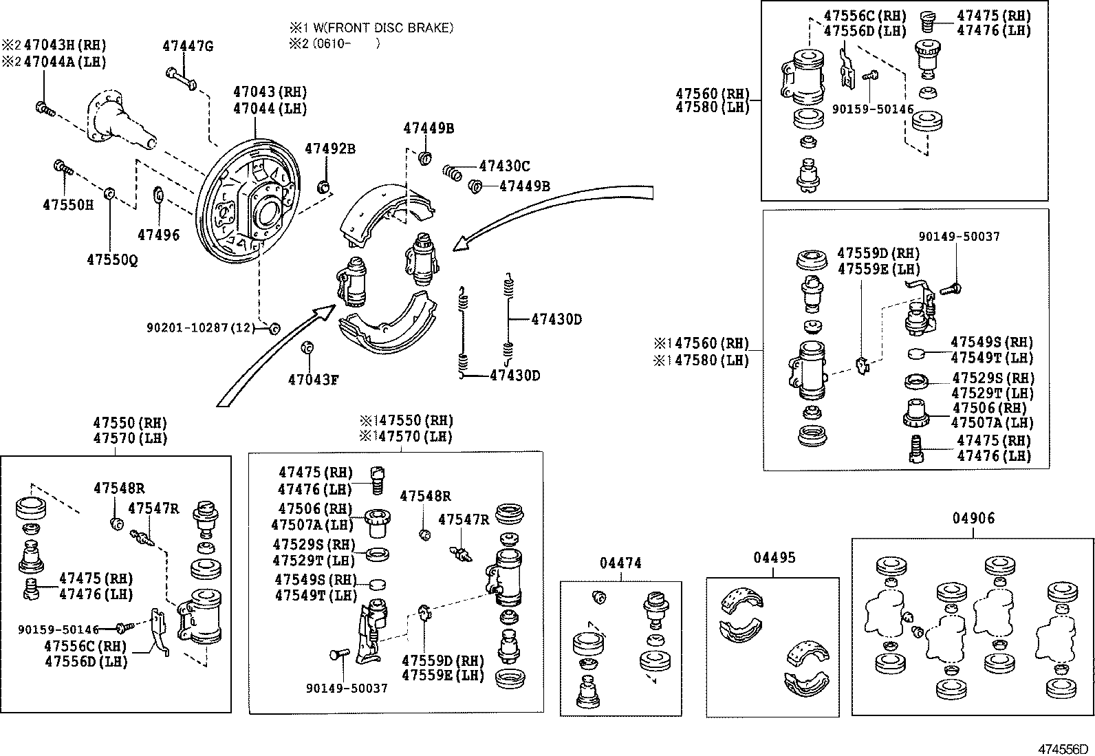 04468-37172 CYLINDER KIT, REAR WHEEL product image