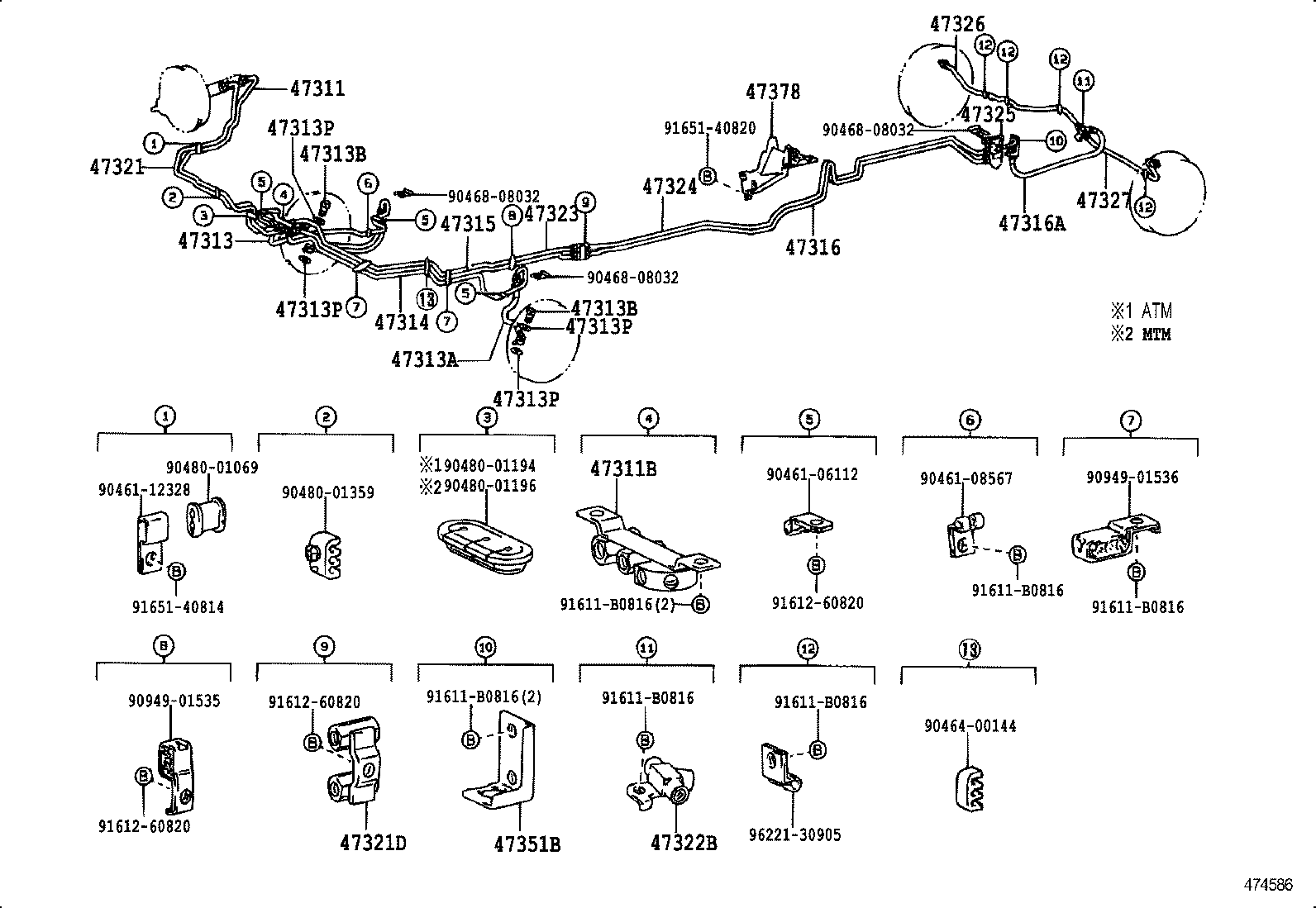47383-26050 BRACKET, CONNECTOR product image