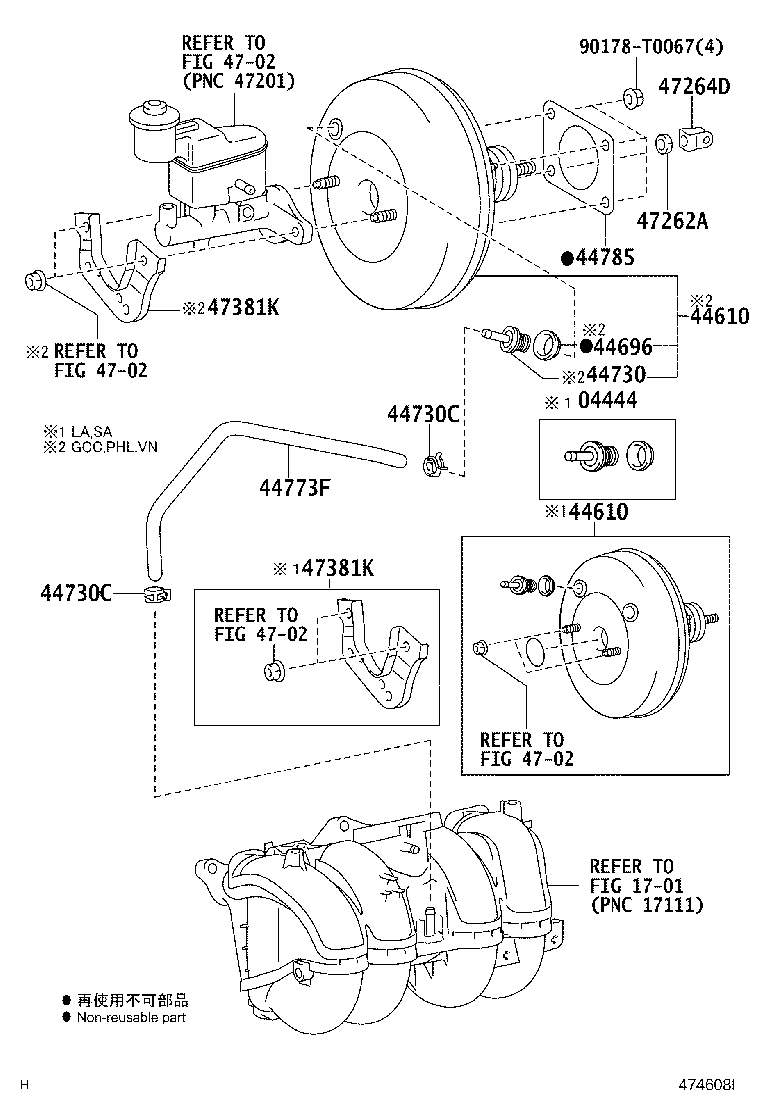 44776-0K030 HOSE, BRAKE BOOSTER product image