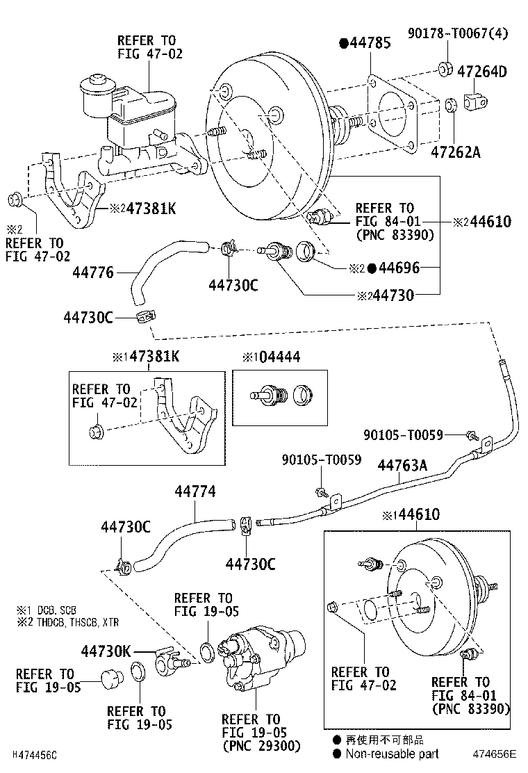 47262-0K010 NUT, MASTER CYLINDER PUSH ROD CLEVIS LOCK product image