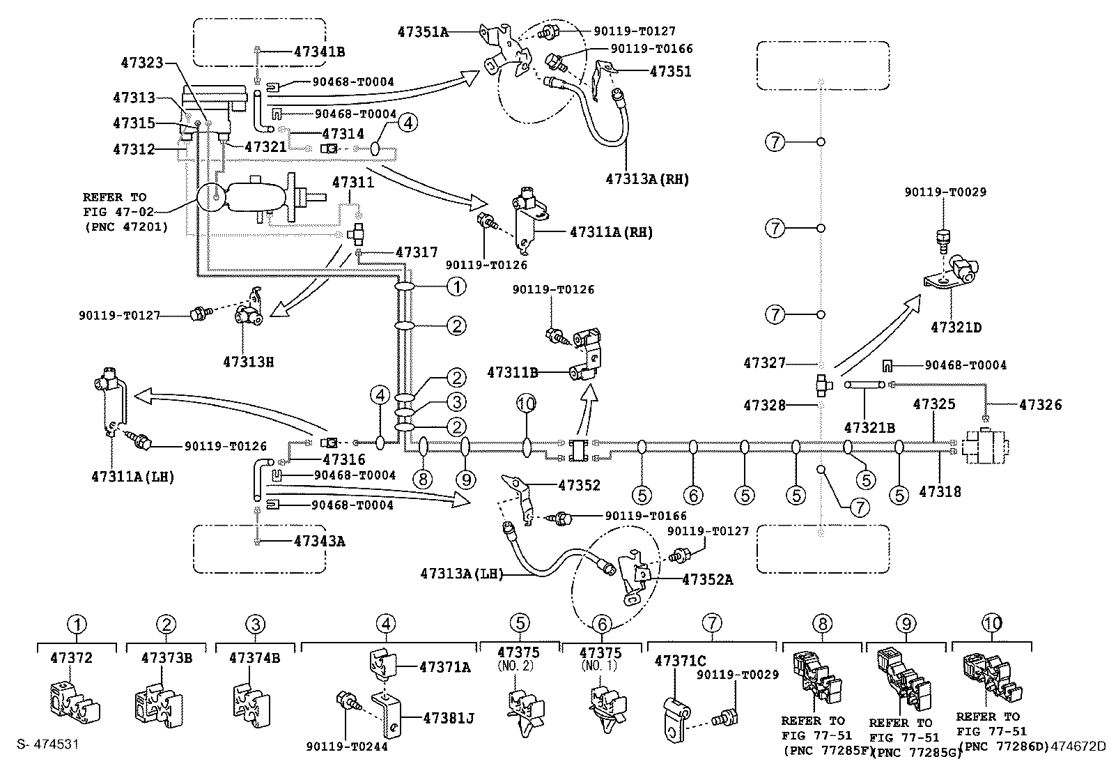 04477-04010 BUSH & BOOT KIT, LOAD SENSING SPRING product image