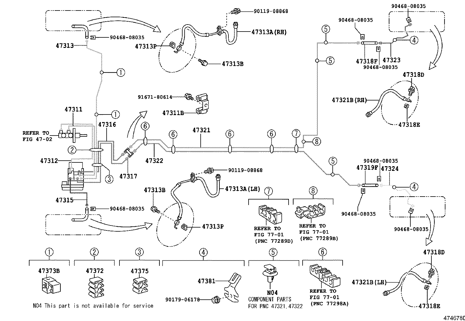 44590-52161 BRACKET ASSY, BRAKE ACTUATOR product image