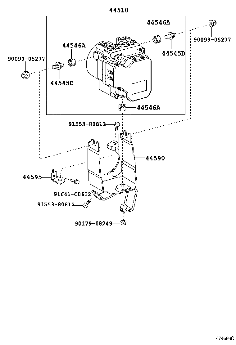 47313-53200 TUBE, FRONT BRAKE, NO.3 product image