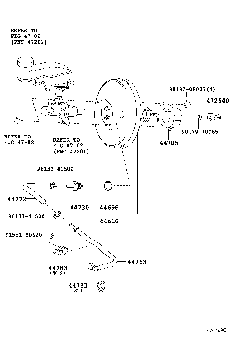 44730-10020 VALVE ASSY, VACUUM CHECK(FOR BRAKE) product image