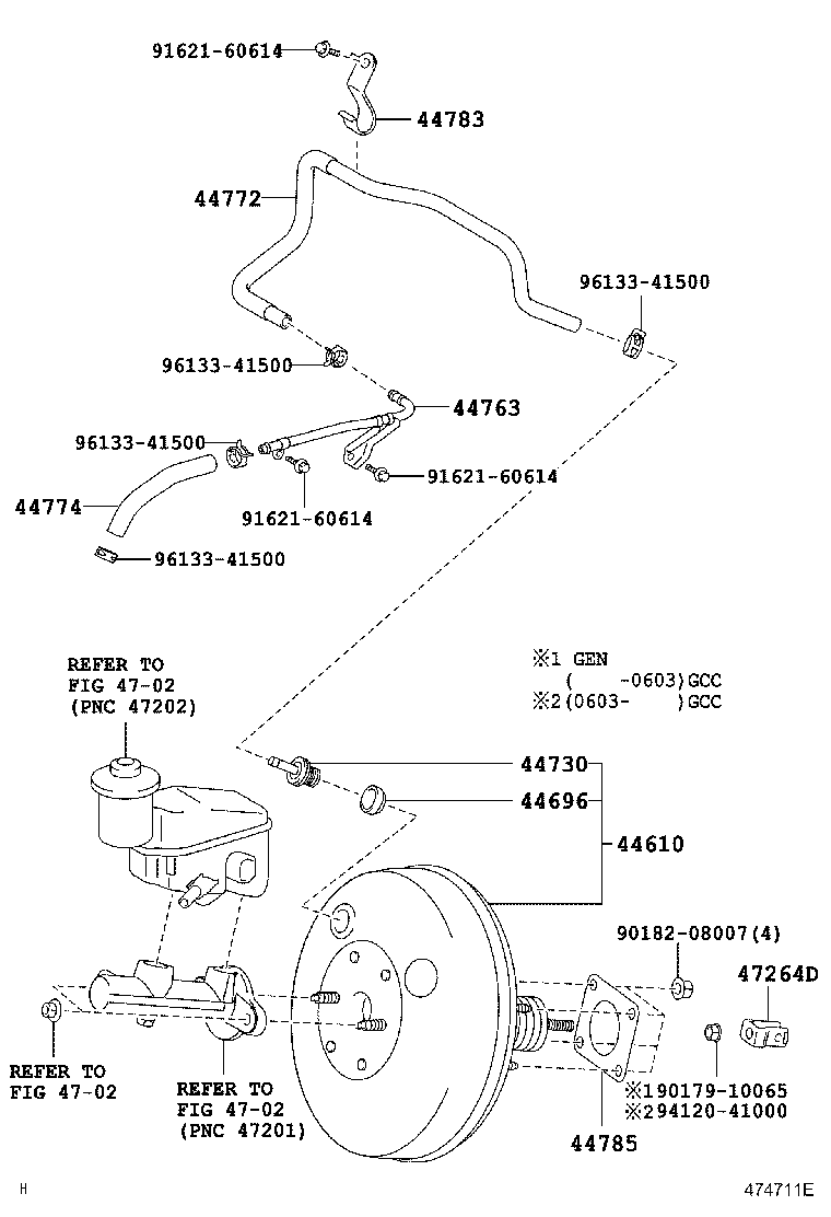 44772-52050 HOSE, CHECK VALVE TO CONNECTOR TUBE product image