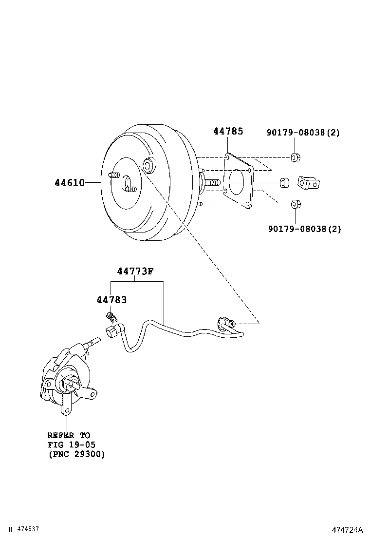 44750-05130 HOSE, UNION TO CHECK VALVE product image