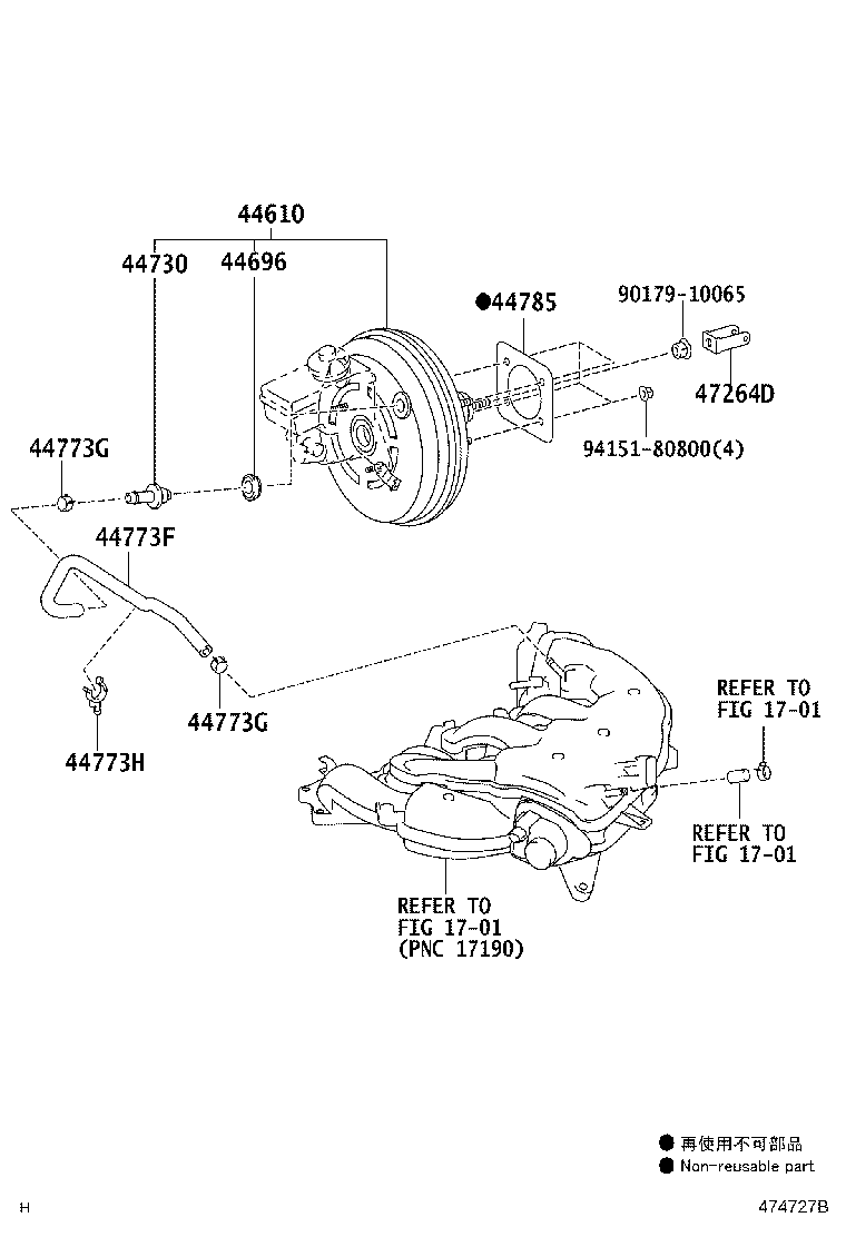 44773-30560 HOSE, UNION TO CHECK VALVE product image