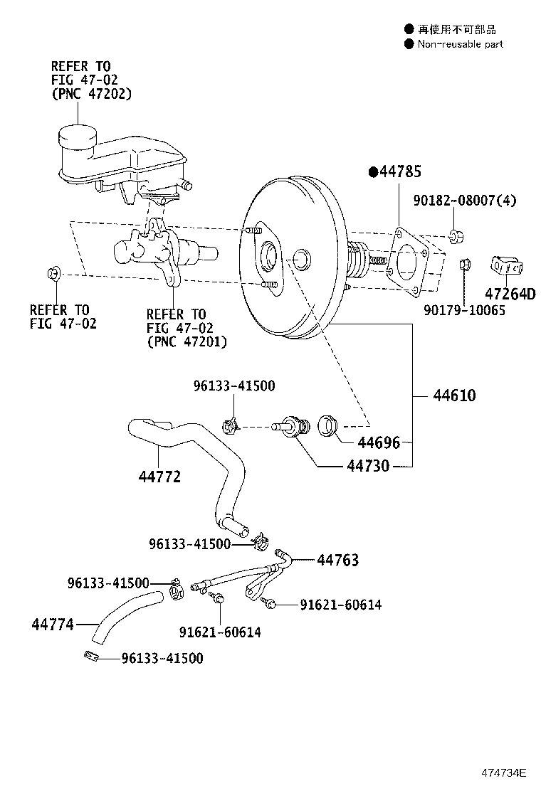 44610-52500 BOOSTER ASSY, BRAKE product image