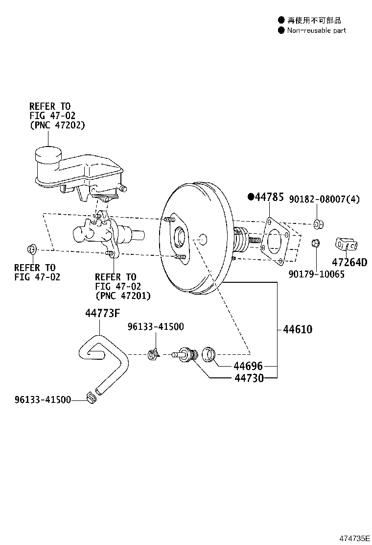 44610-52500 BOOSTER ASSY, BRAKE product image