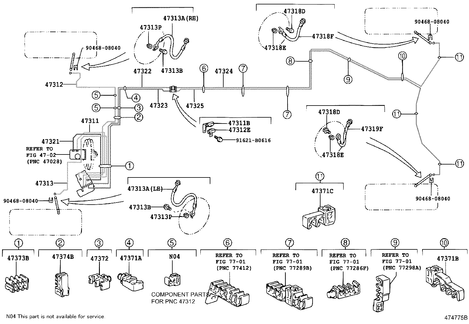 44590-0P010 BRACKET ASSY, BRAKE ACTUATOR product image