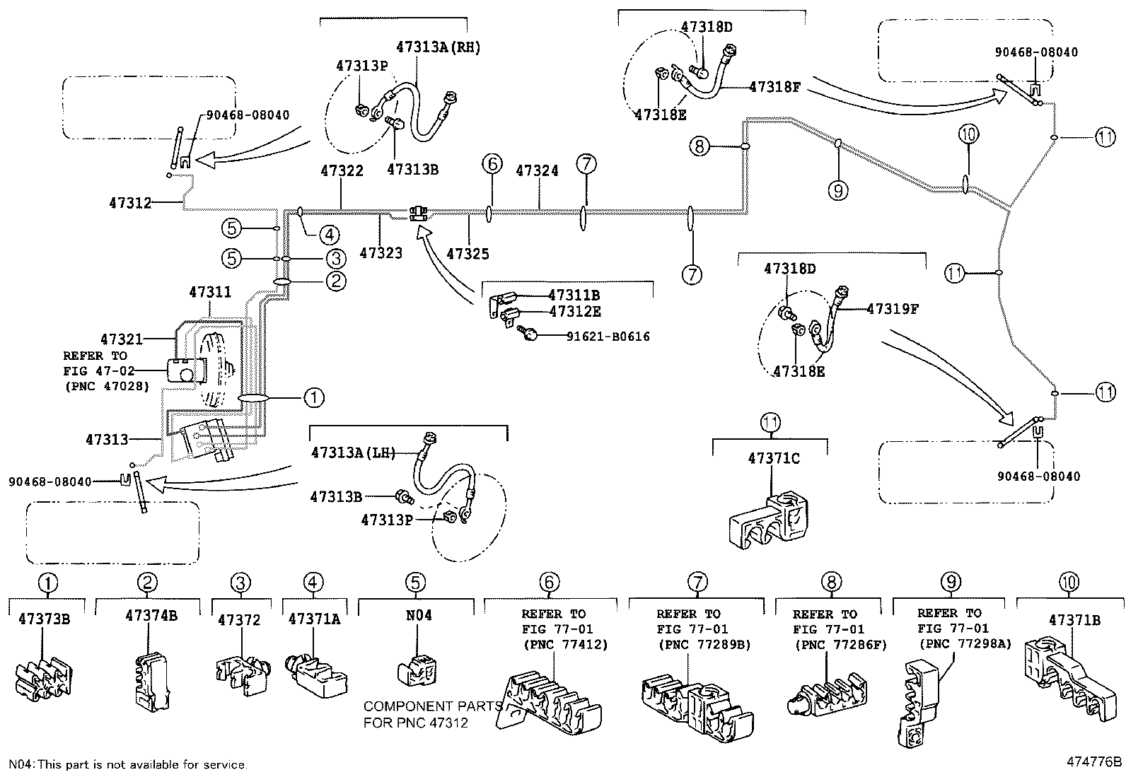 44590-0P010 BRACKET ASSY, BRAKE ACTUATOR product image