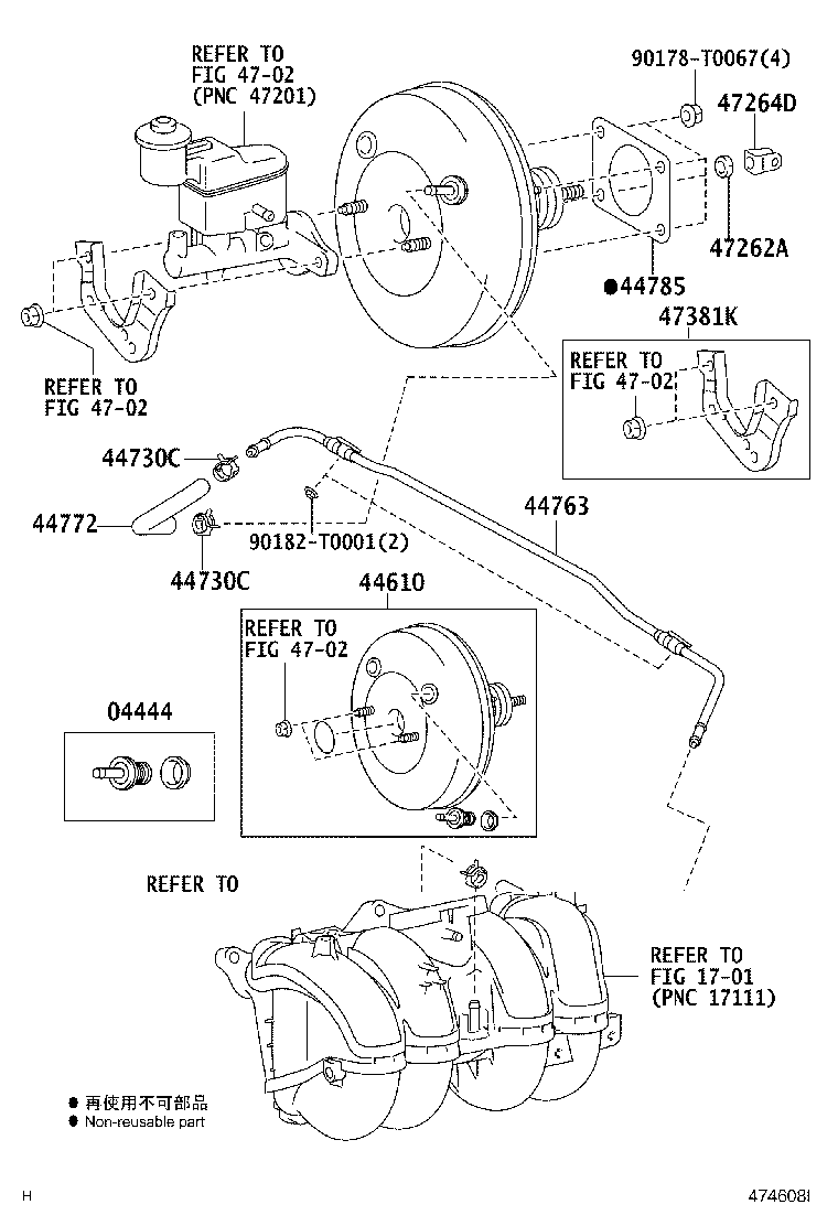 44776-0K030 HOSE, BRAKE BOOSTER product image