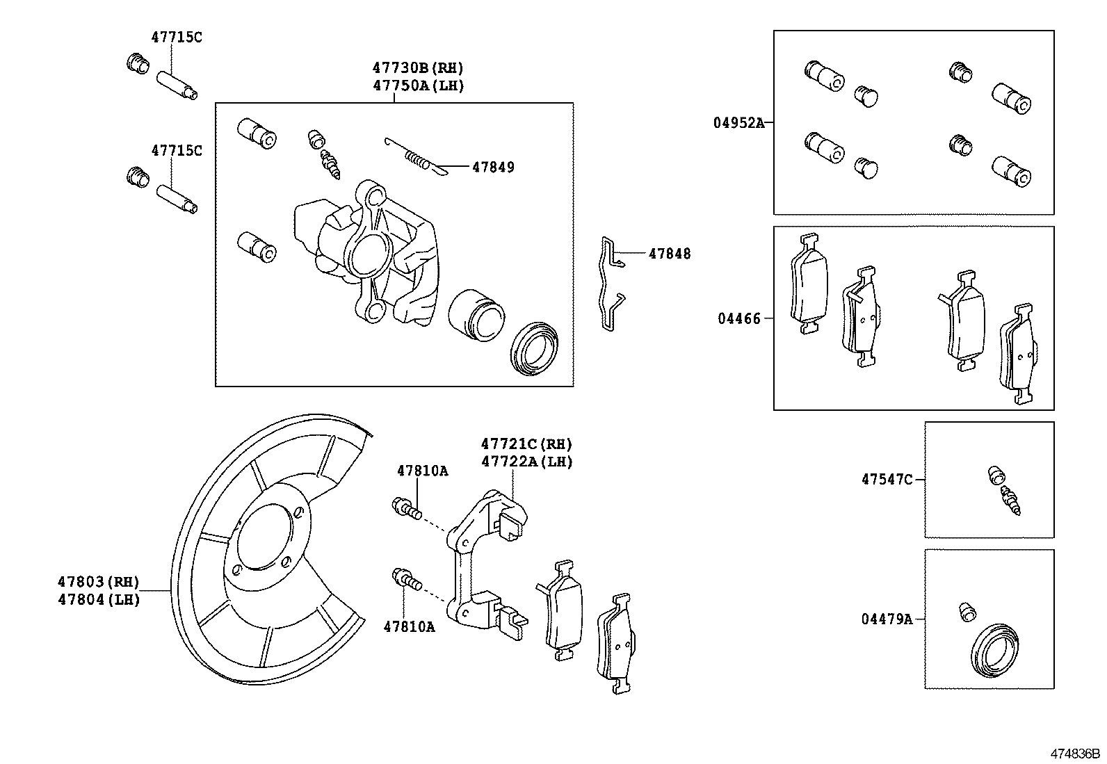 Toyota 47715-05010 PIN, CYLINDER SLIDE(FOR REAR DISC BRAKE)