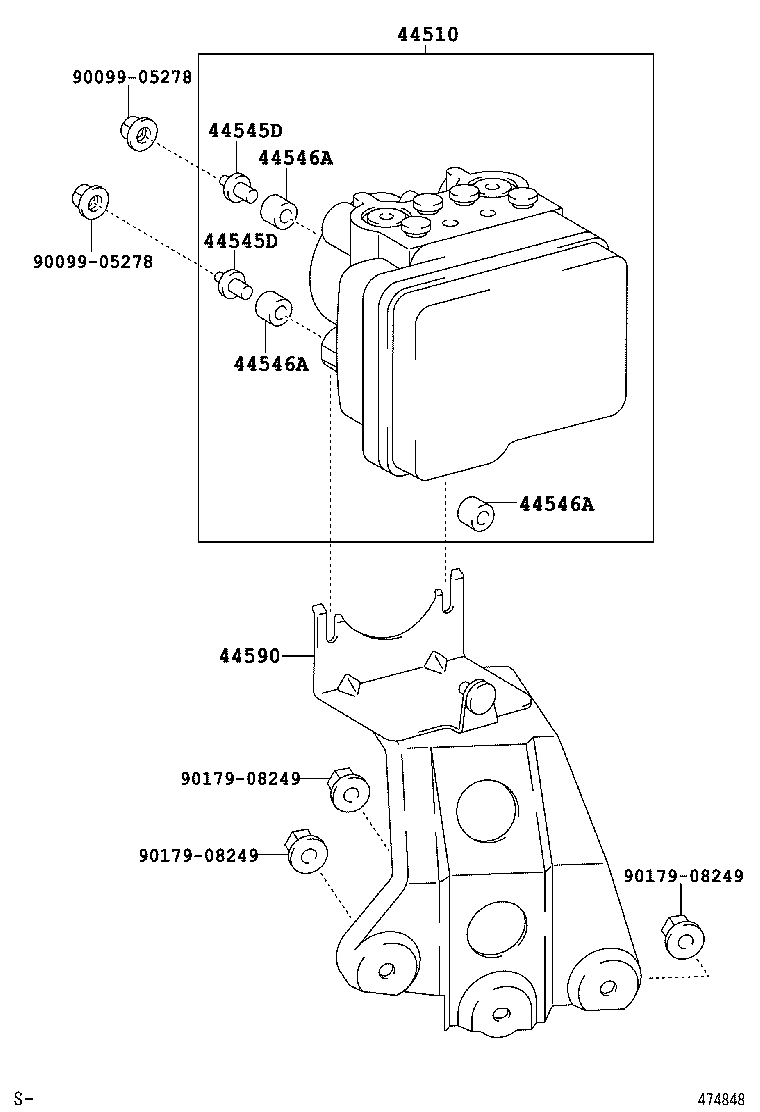 47311-42130 TUBE, FRONT BRAKE, NO.1 product image