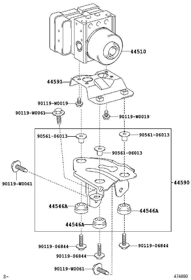 47315-0D130 TUBE, FRONT BRAKE, NO.5 product image