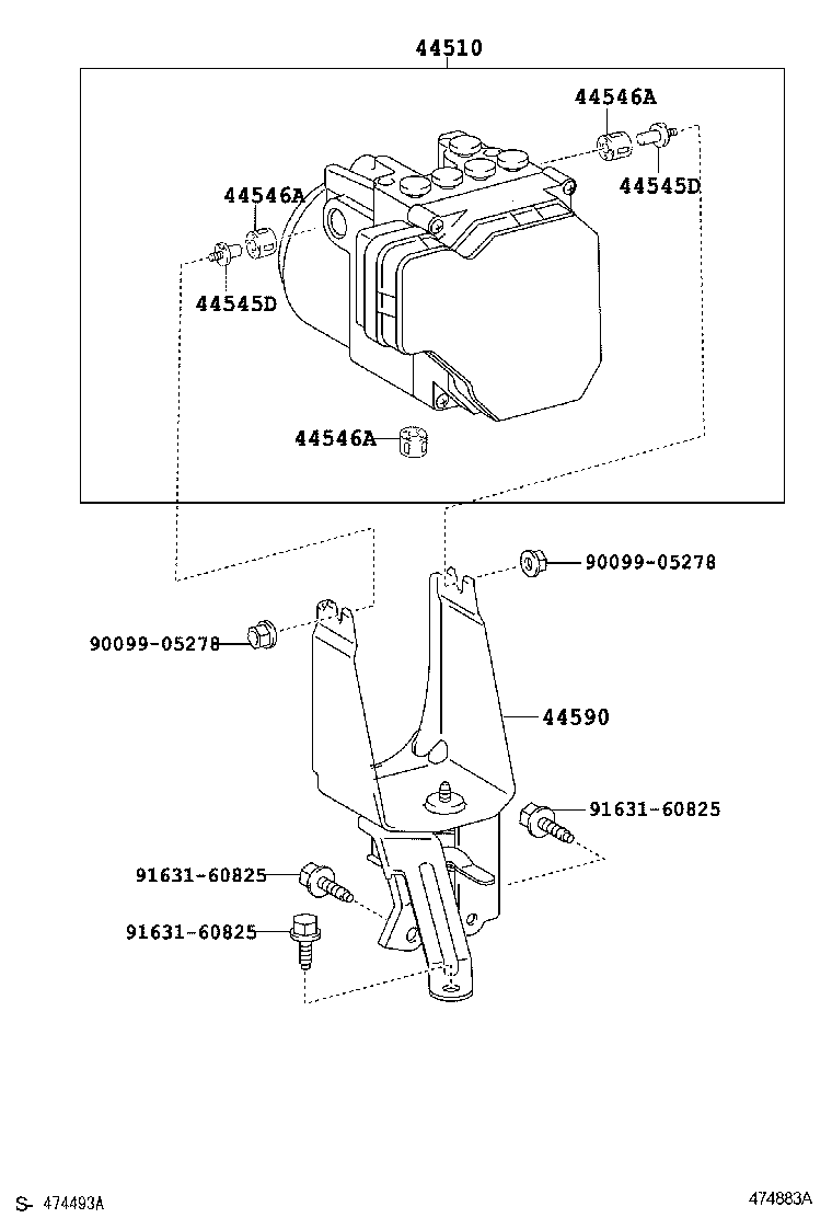 44050-52680 ACTUATOR ASSY, BRAKE product image