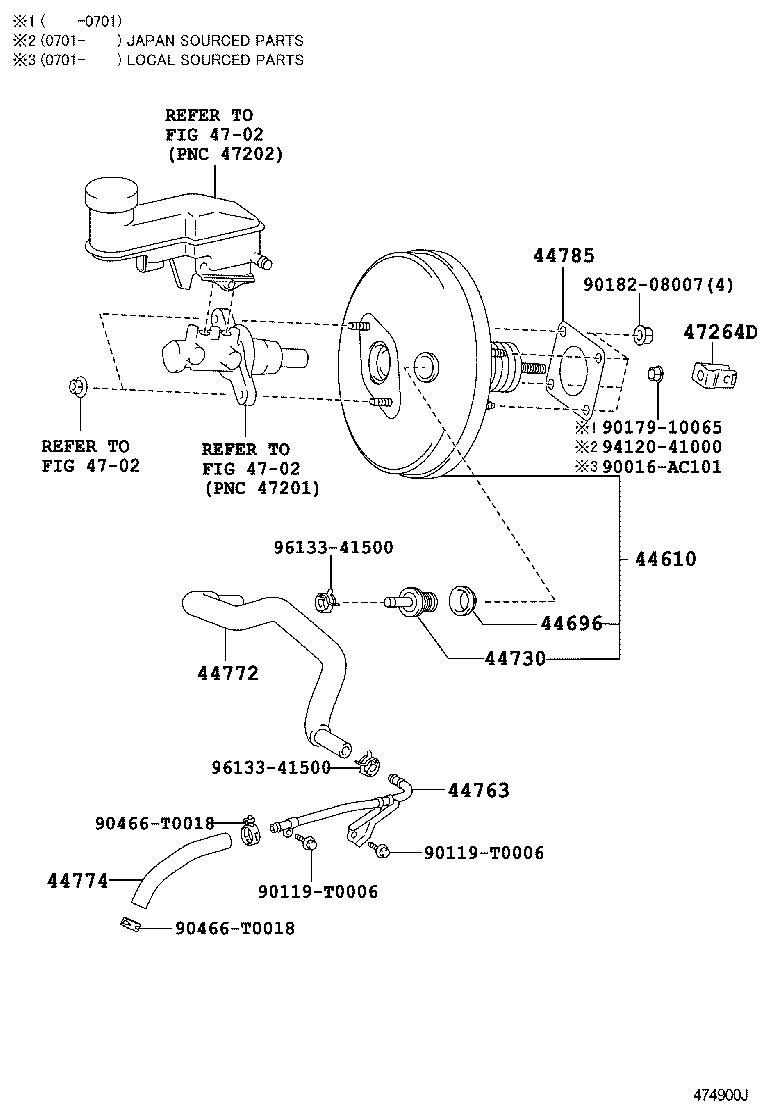 44785-0D020 GASKET, BRAKE BOOSTER product image