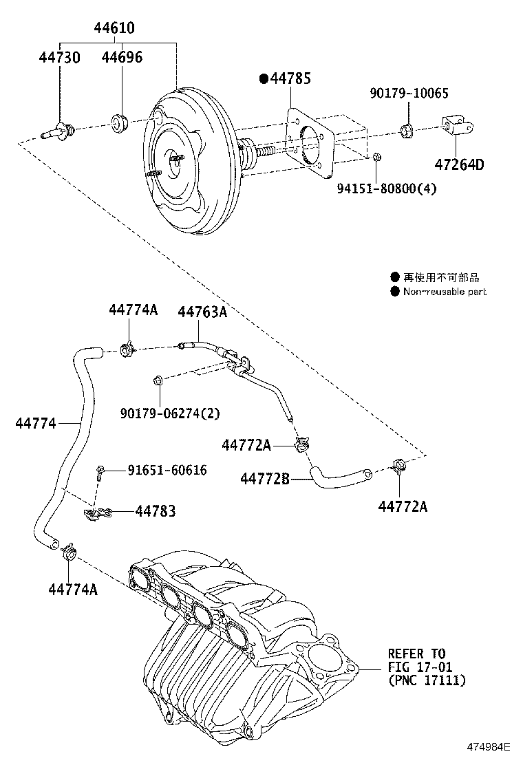 44610-28B80 BOOSTER ASSY, BRAKE product image