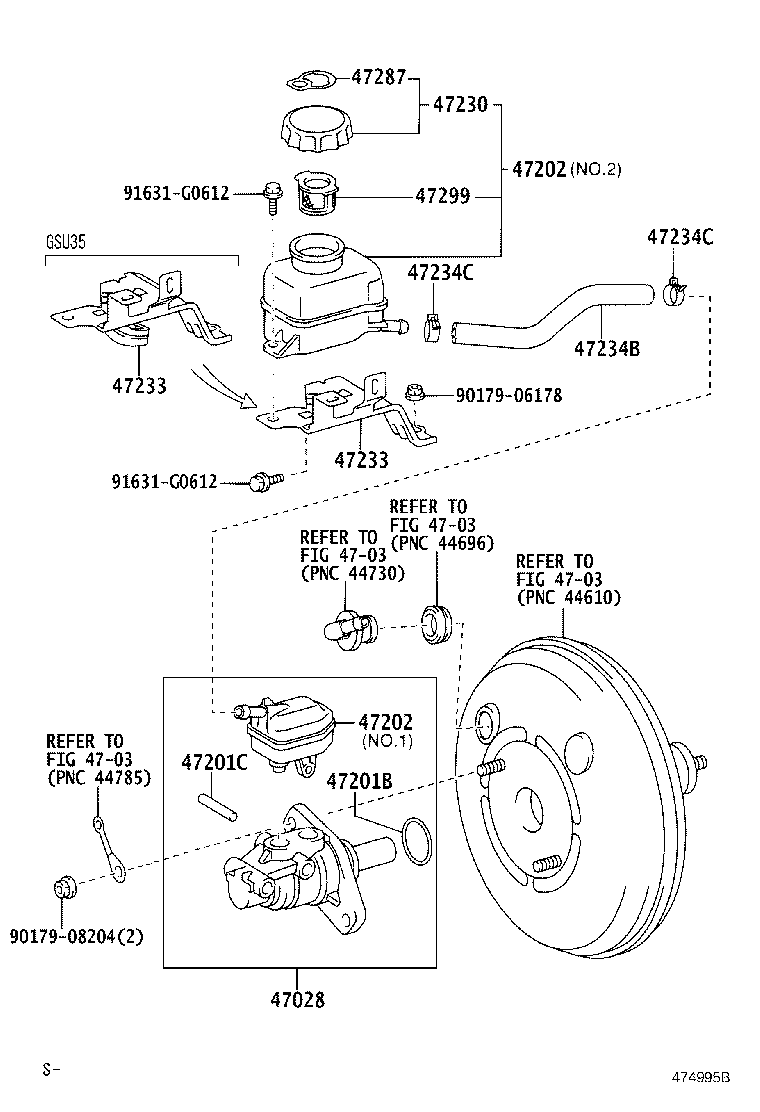 47233-48050 BRACKET, RESERVOIR product image