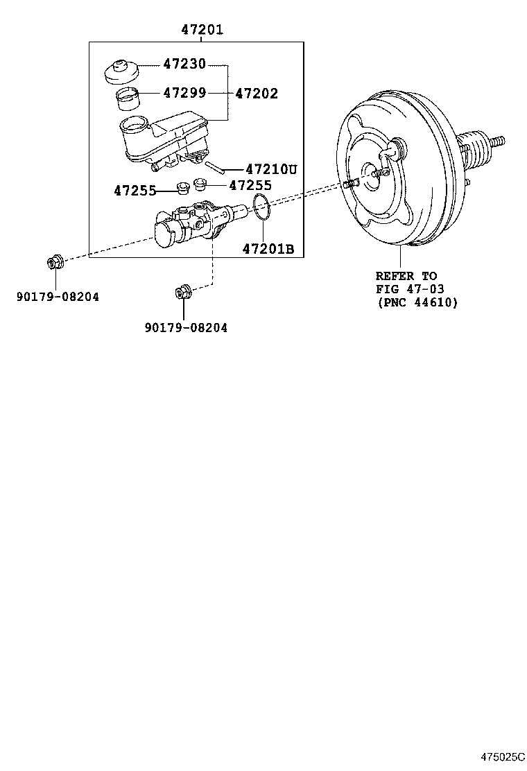 47220-33070 RESERVOIR SUB-ASSY, BRAKE MASTER CYLINDER product image