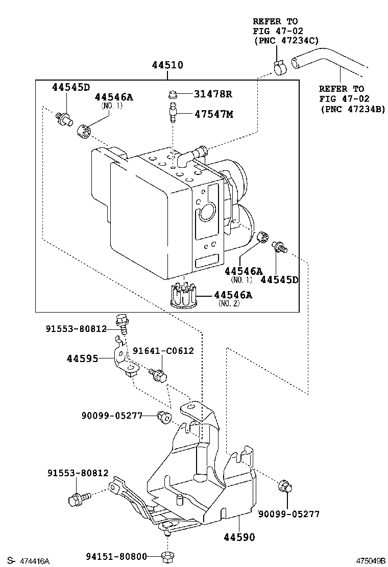 44552-30170 TUBE, BRAKE ACTUATOR, NO.2 product image