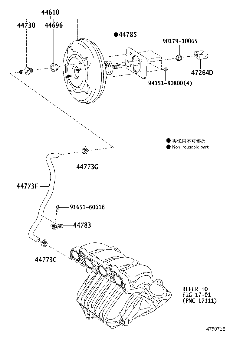 44610-28B80 BOOSTER ASSY, BRAKE product image