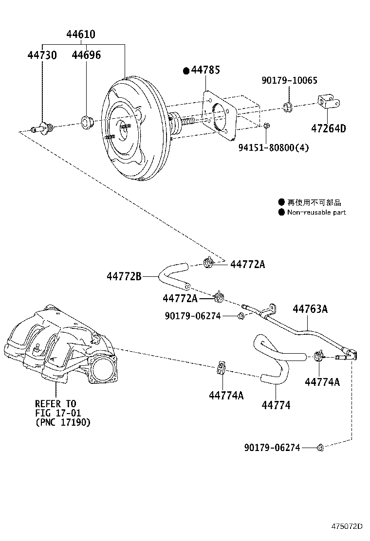 44610-28B80 BOOSTER ASSY, BRAKE product image