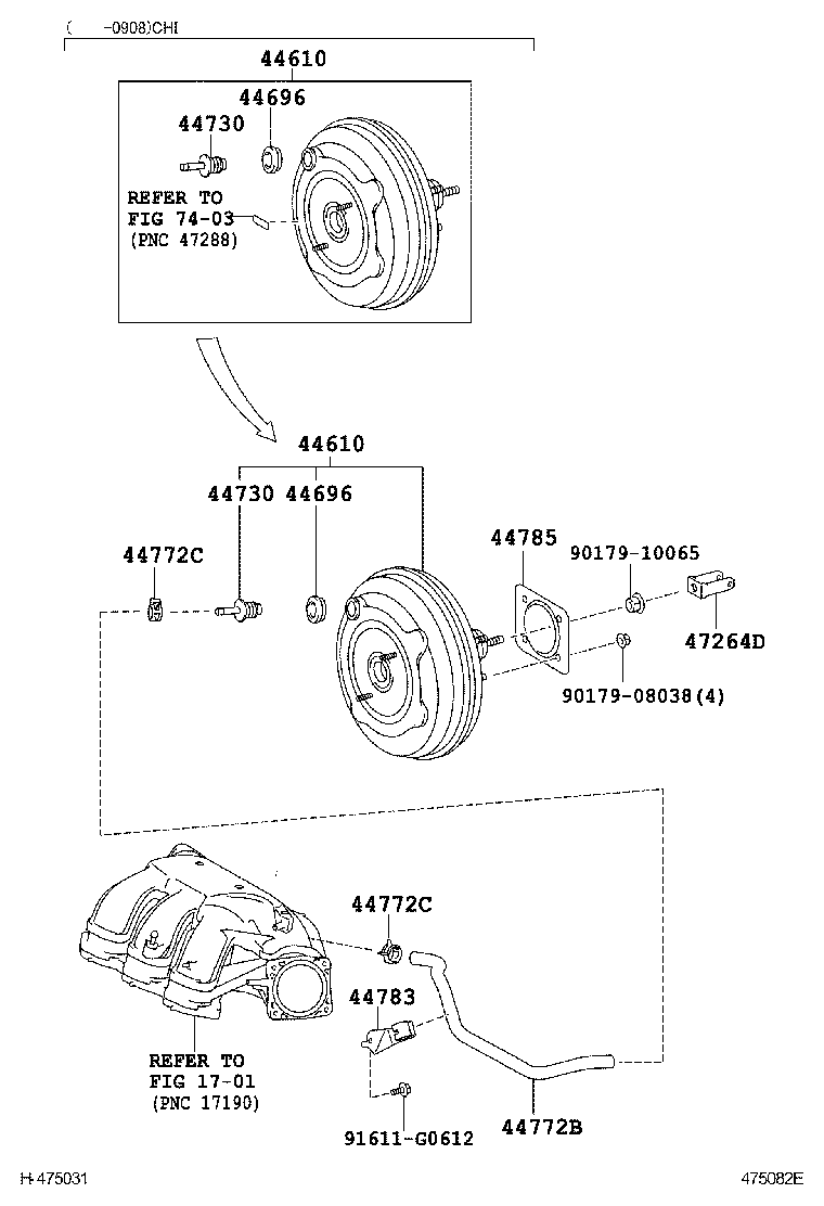 44610-33770 BOOSTER ASSY, BRAKE product image