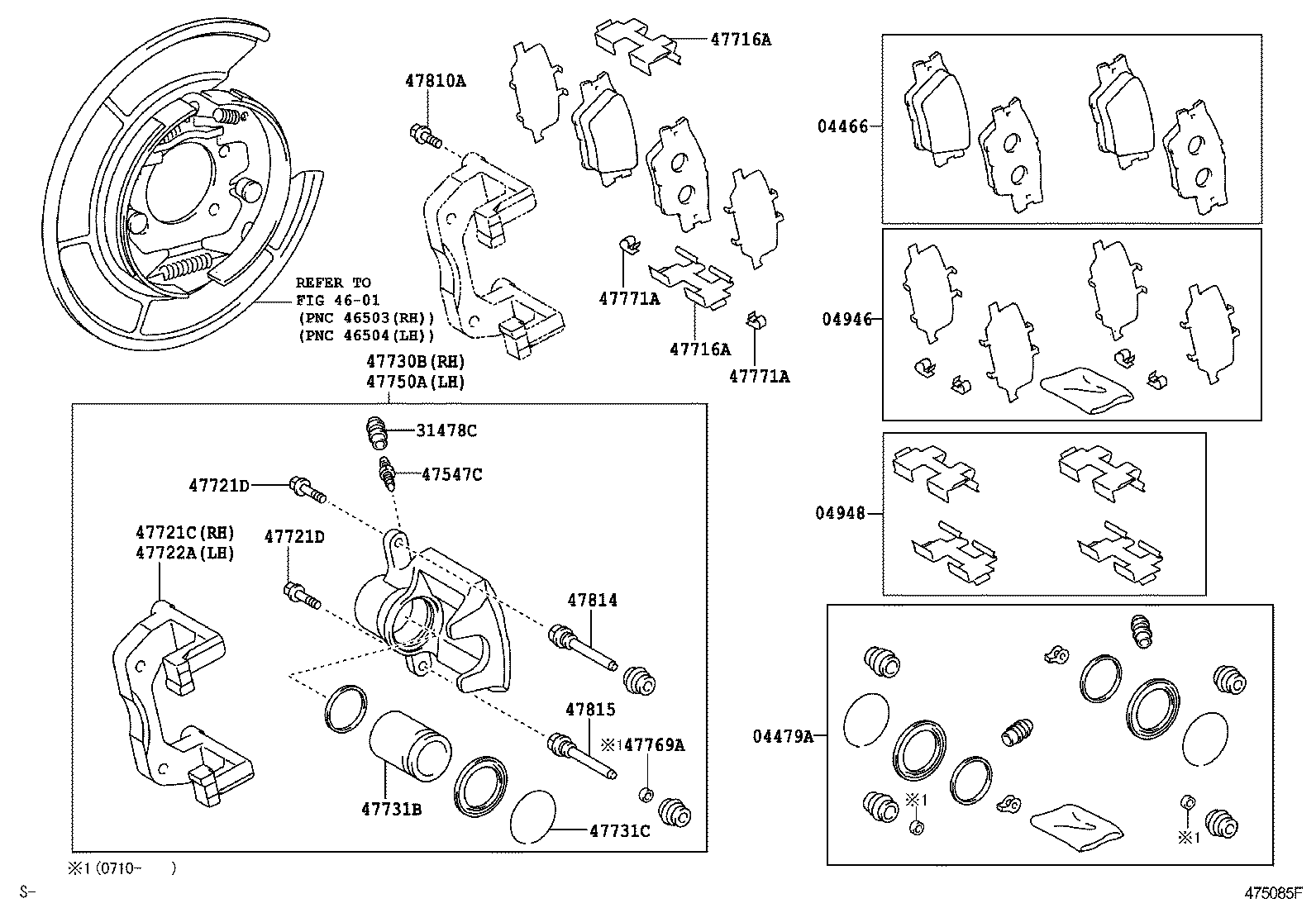 Toyota 04479-33290 CYLINDER KIT, DISC BRAKE, REAR