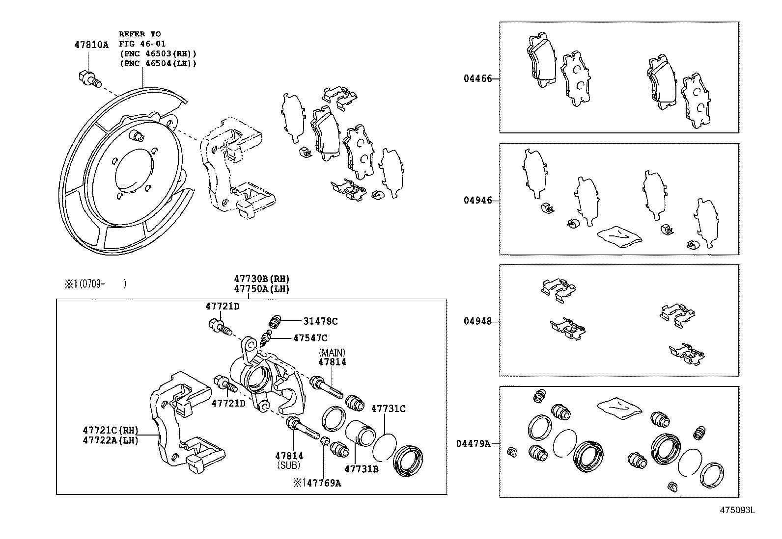 04479-06280 CYLINDER KIT, DISC BRAKE, REAR product image