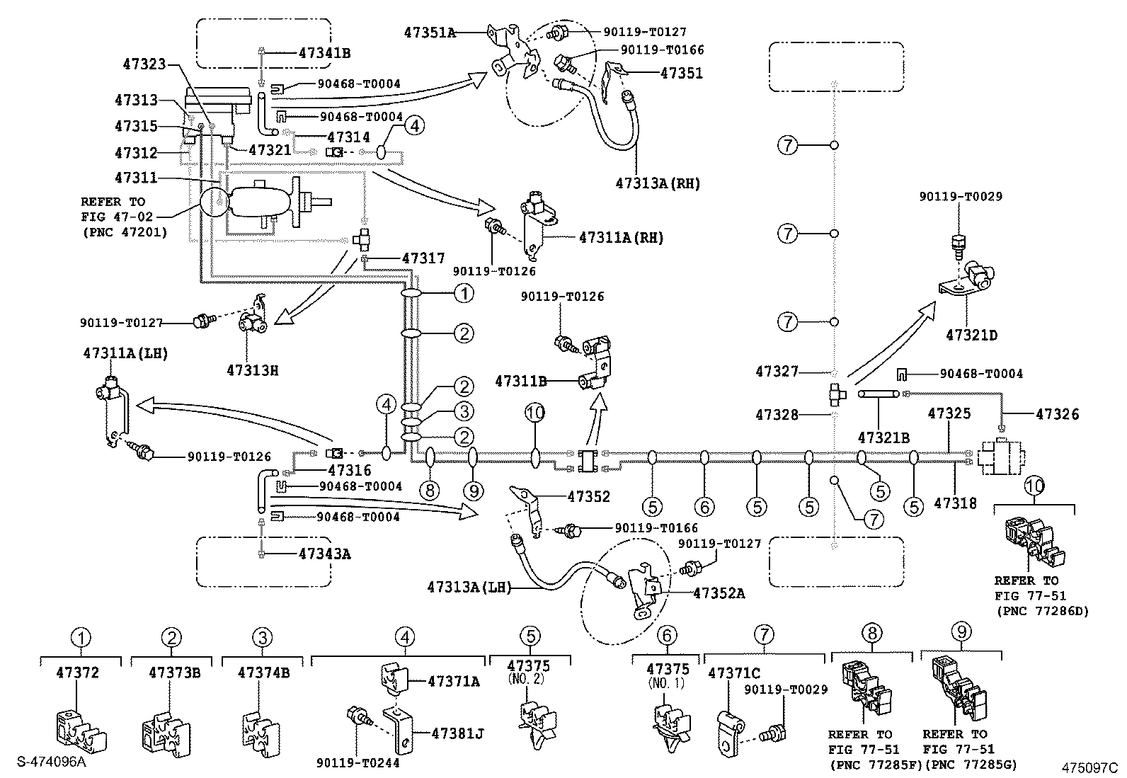 04477-04010 BUSH & BOOT KIT, LOAD SENSING SPRING product image