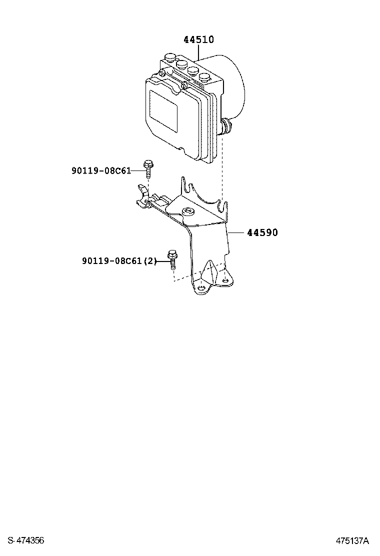 47311-06170 TUBE, FRONT BRAKE, NO.1 product image
