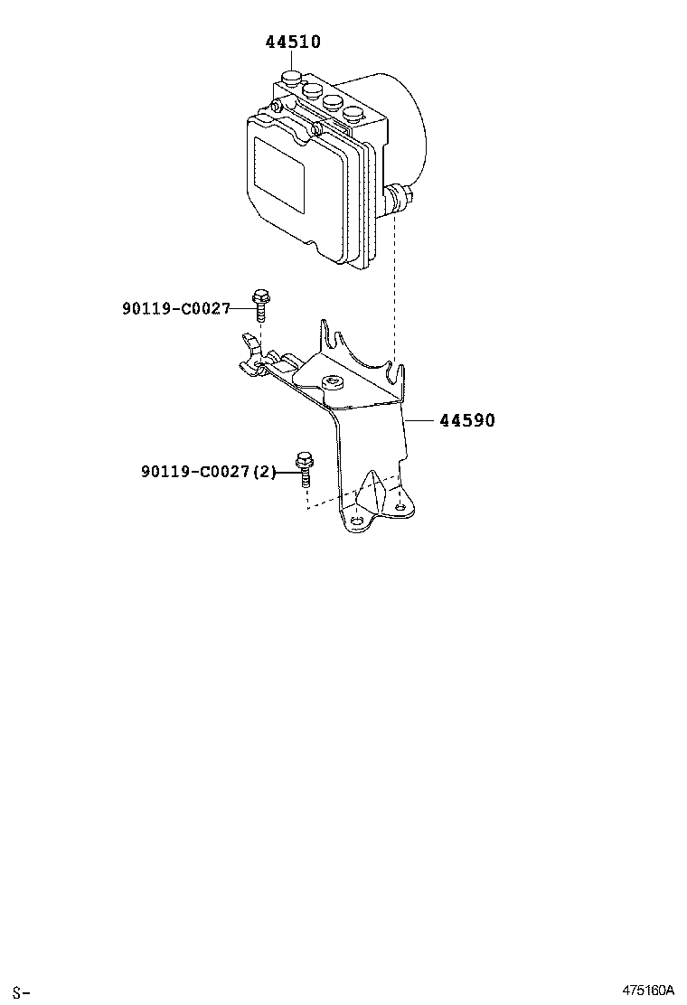 47311-06290 TUBE, FRONT BRAKE, NO.1 product image