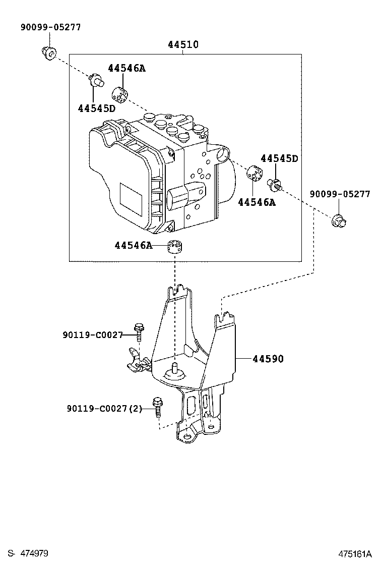 47311-06290 TUBE, FRONT BRAKE, NO.1 product image