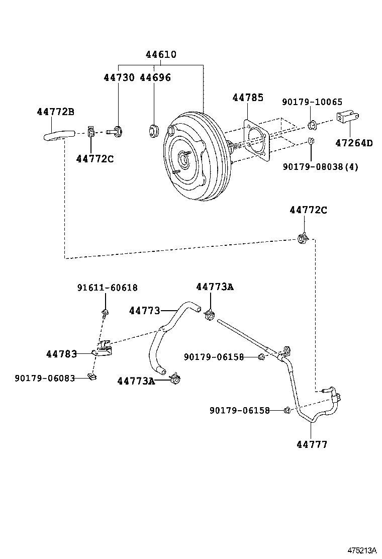 44610-06540 BOOSTER ASSY, BRAKE product image