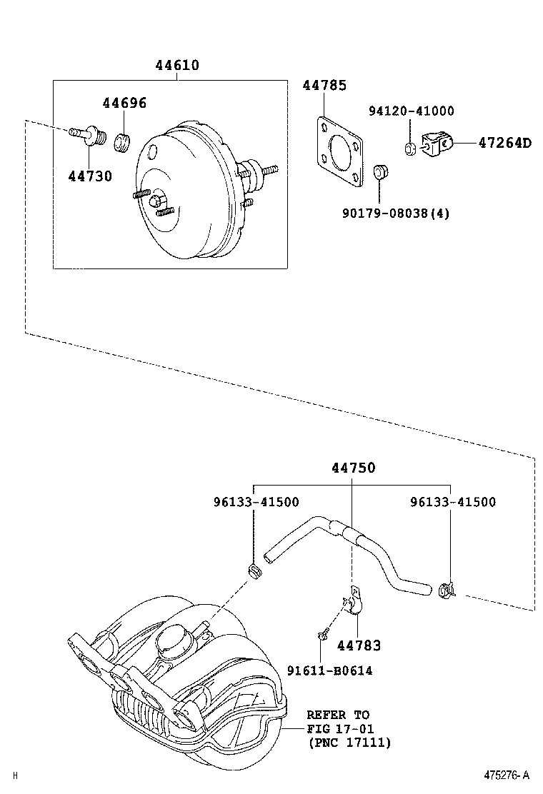 47264-02010 CLEVIS, BRAKE MASTER CYLINDER PUSH ROD product image