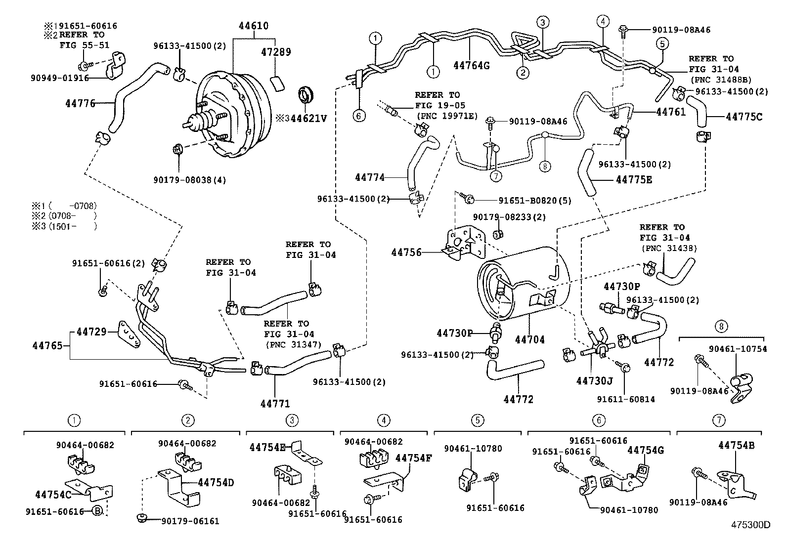 44754-36180 BRACKET, VACUUM TUBE product image