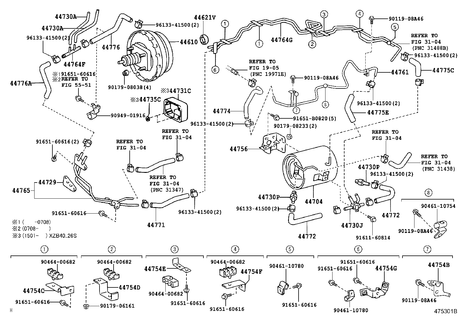 44754-36180 BRACKET, VACUUM TUBE product image