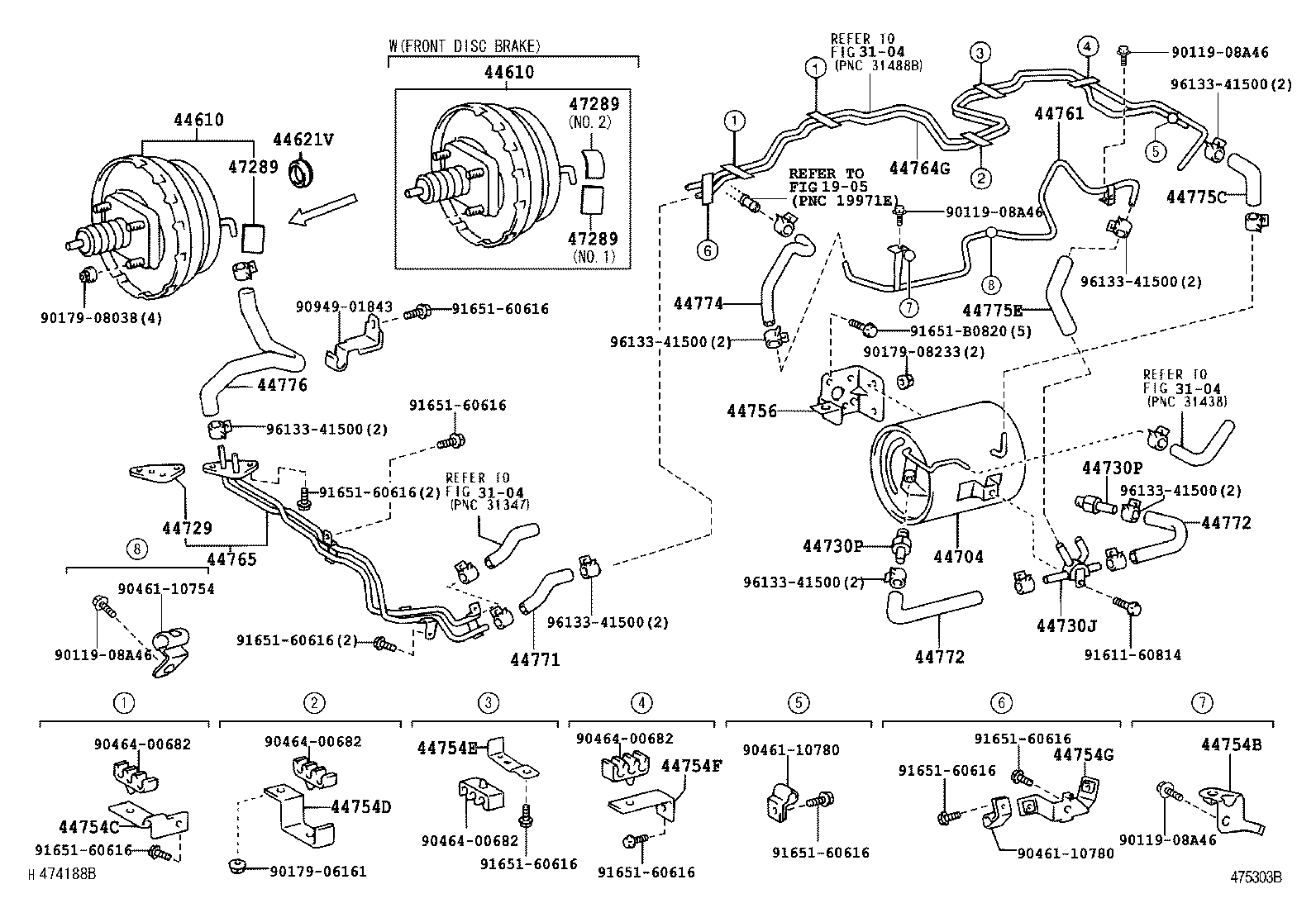 44754-36180 BRACKET, VACUUM TUBE product image