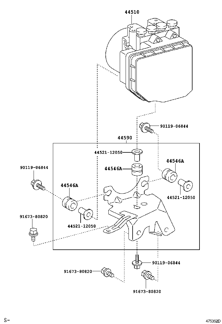 47311-12A60 TUBE, FRONT BRAKE, NO.1 product image