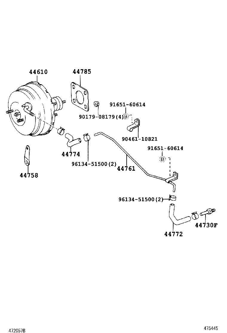 44774-26290 HOSE, UNION TO CONNECTOR TUBE product image