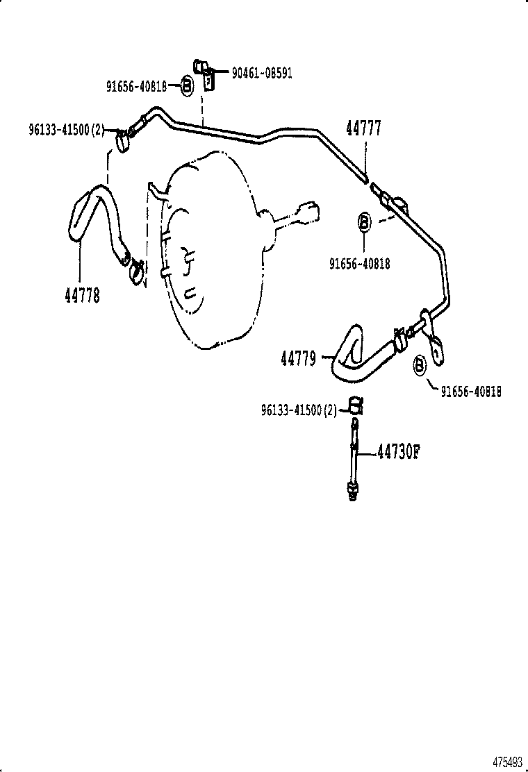 44610-60680 BOOSTER ASSY, BRAKE product image
