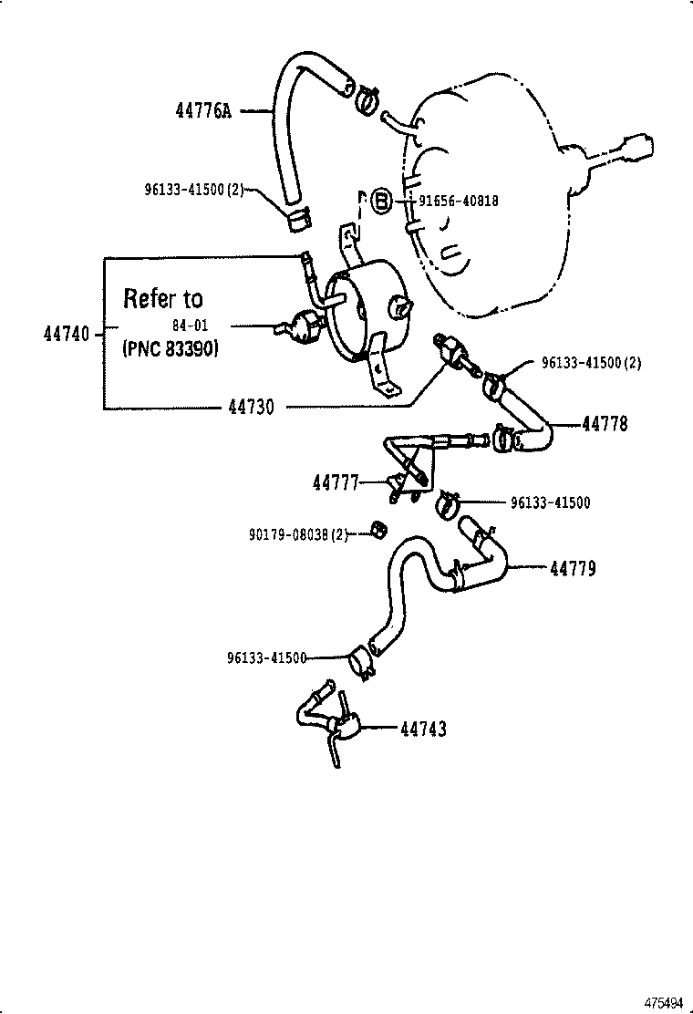 44610-60680 BOOSTER ASSY, BRAKE product image